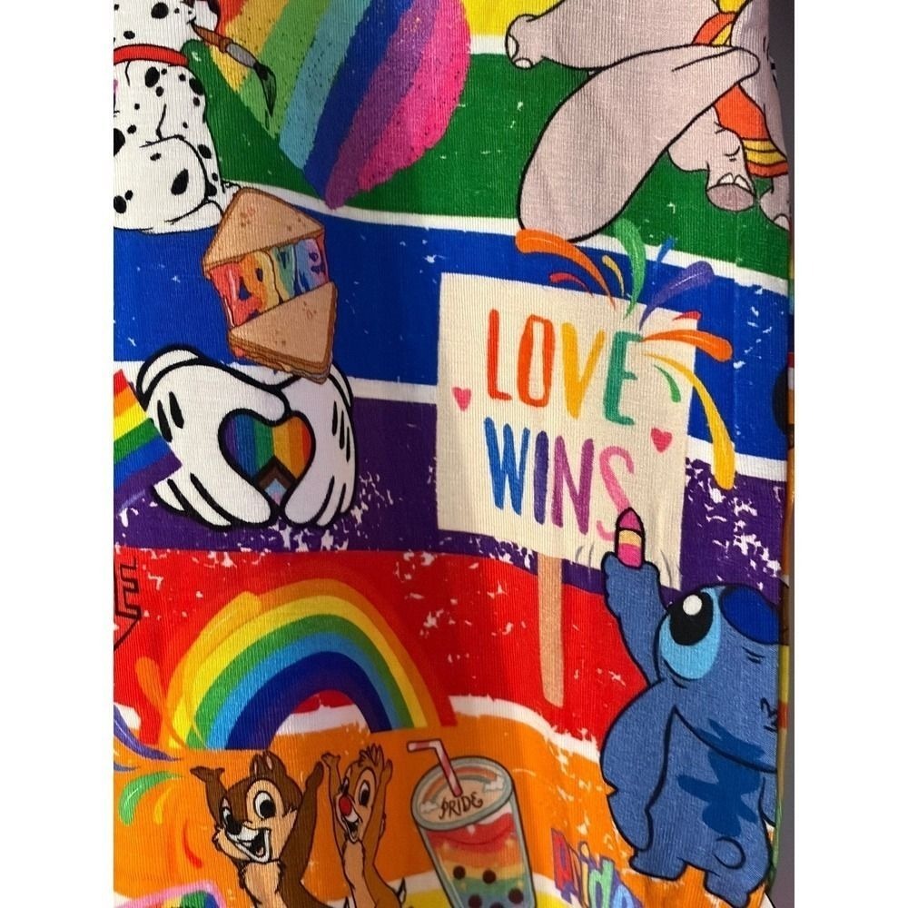 Disney Pride Shephard's Sleepers Kids PJ‎ Set Love Wins Mickey Stitch 9/10y - Picture 5 of 10